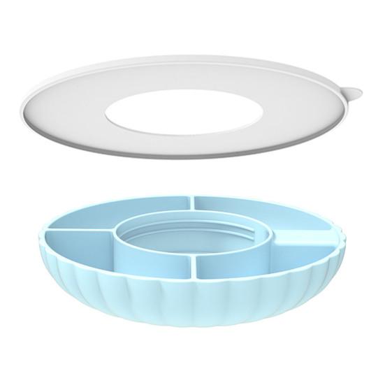 

2 шт./компл. чашка для ледяного бара с крышкой поднос для закусок пищевой силиконовый поднос для закусок с фруктами для автомобильных чашек на 40 унций 30 унций baby голубой