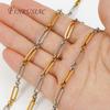0.5-1 Meter Gold Stainless Steel Chain Chain Multi Styles O Thick Cable Curb Chains For Necklaces Bracelets DIY Jewelry Making