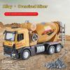 1/36 Large Alloy Mixer Truck Model with Sound and Lighting Engineering Truck Children's Toys, Durable and Suitable for Boys Gifts