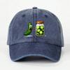 1pc Funny Men's Baseball Cap with Pickle Jar and Cucumber Print - Summer Sun Protection Lightweight Fabric Cap for Theme Parties
