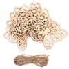 10pcs 90mm*69mm Unfinished Wooden Cutouts Wood Blank Wooden Ornaments  Hanging Ornaments