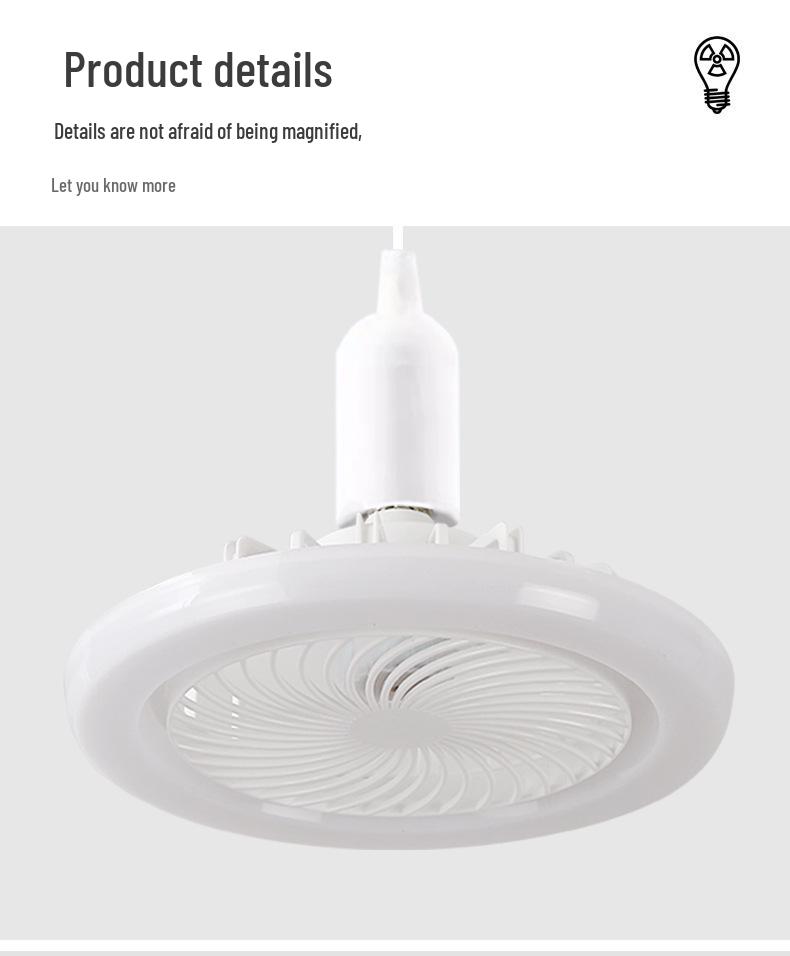 Kompakte LED Deckenventilator-Glühbirne mit E27-Sockel für Schlafzimmer und Restaurant