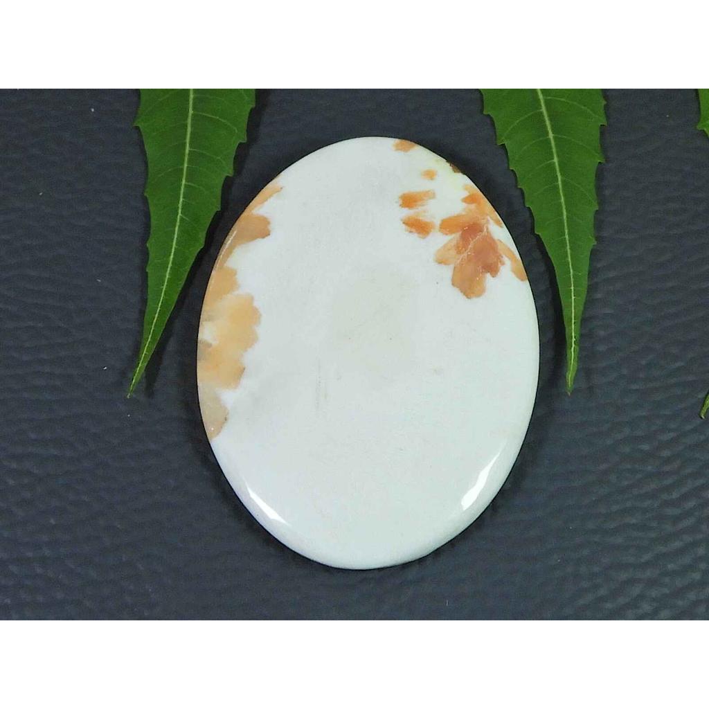 Natural Pink Scolocite Oval Shape cabcohon Loose Gemstone 74Cts. 36X51X06MM SK-3519