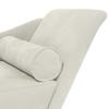 Cream Velvet Chaiselongue with Cushion