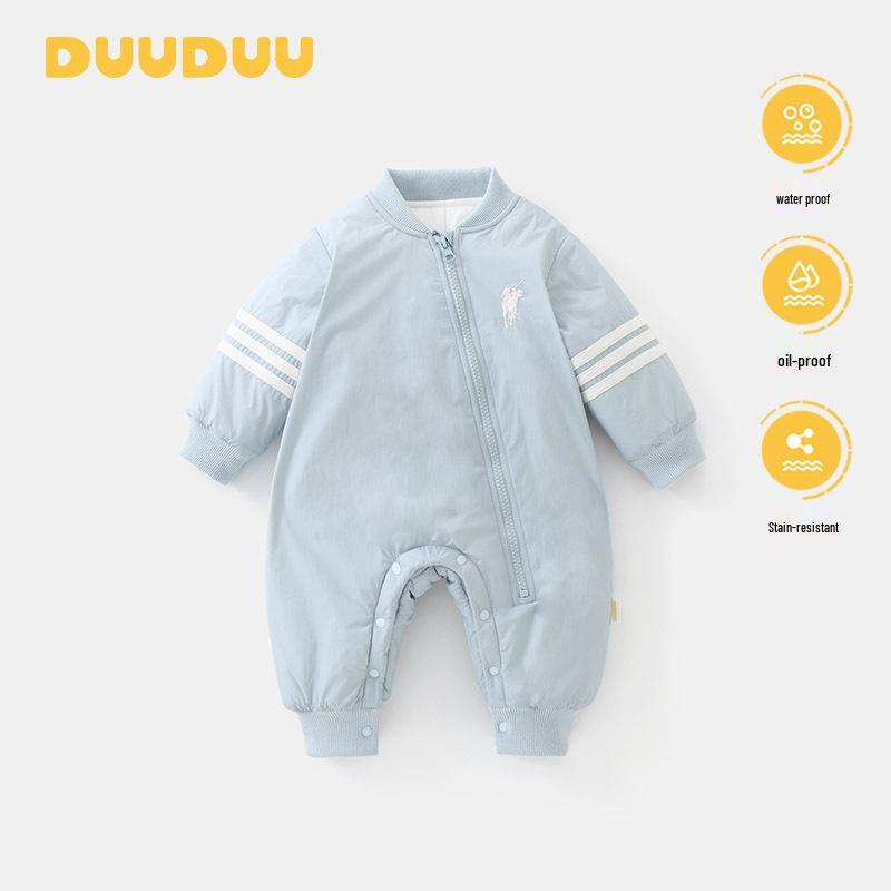 

DUUDUU 2025 Newborn Winter Romper: A-Class Cotton Baby Jumpsuit. 90cm (10-18 months, up to 25 lbs)