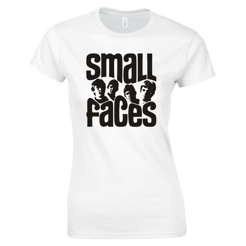 Inspired By Small Faces Mod British Rock Silouette Logo Skinny Fit Tshirt