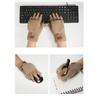 Women Half Finger Winter Gloves Thickened  Insulated Windproof Knit Design With Double Fleece Lining For Cold Weather