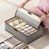 1Pc Dormitory Underwear Storagederwear Socks Sorting Box, Household Close-fitting Clothing Three-in-one Drawer-type Lidded Box