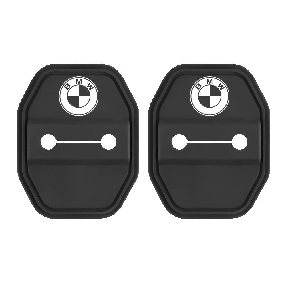 For BMW M E46 E90 E60 2/4pcs Silicone Car Door Lock Buckle Protection Cover For BMW 1 3 5 7 Series M Performance M3 M5 M6 F01 F20 F10 F16 F30 VDLQX1