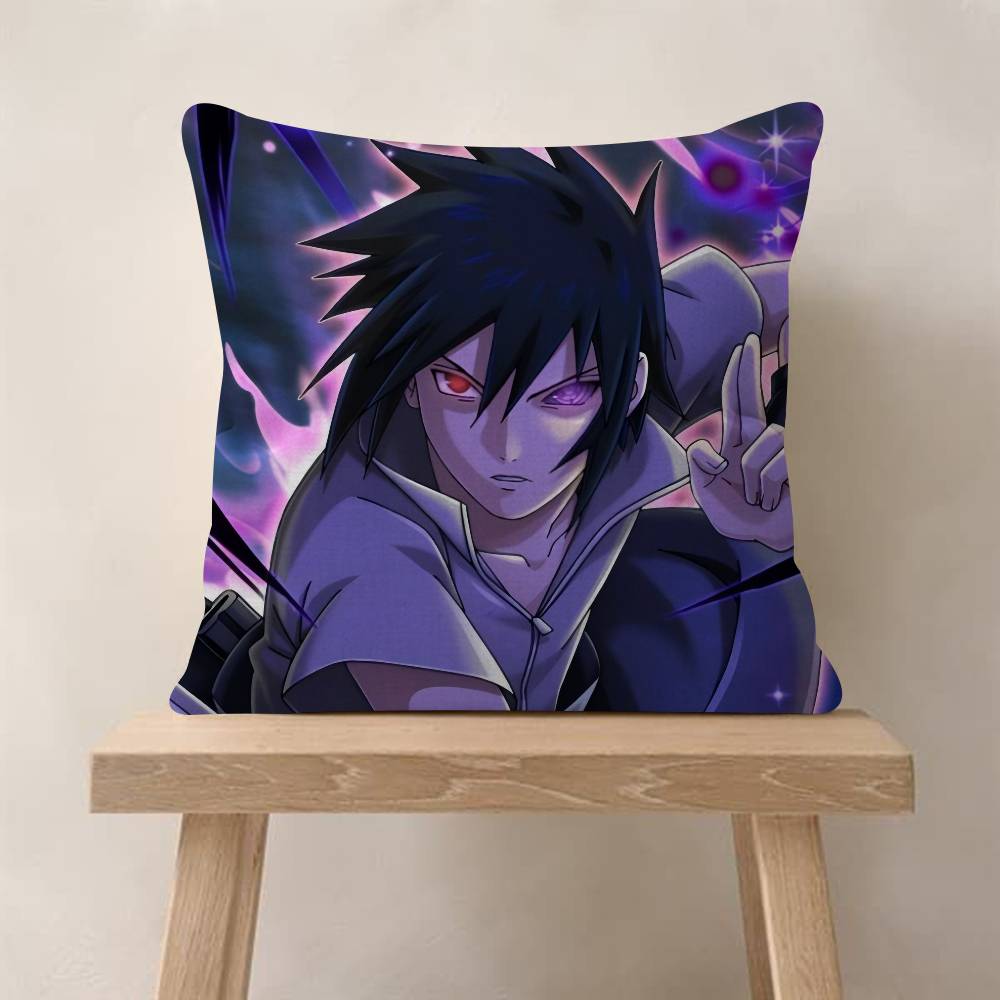 Anime N-Naruto Uchiha Sasuke Pillow Anime Pillow Sofa Bed Head Pillow Cover Cushion Cover Fashion