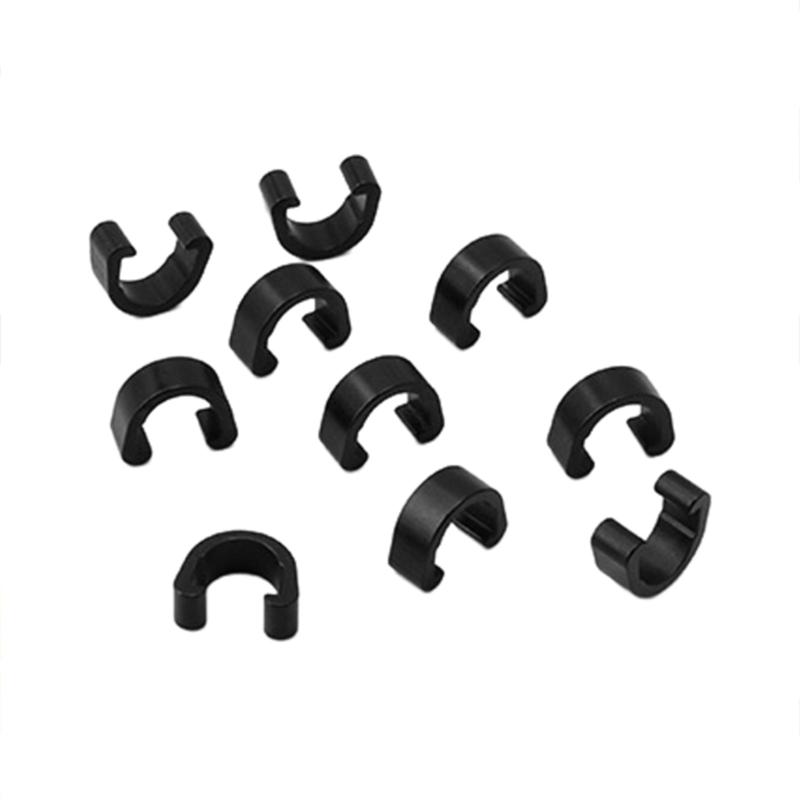 10 szt. Klips do prowadzenia linki hamulcowej roweru ze stopu aluminium C-clip prowadzący linkę hamulcową Klamra prowadząca do roweru górskiego, roweru szosowego