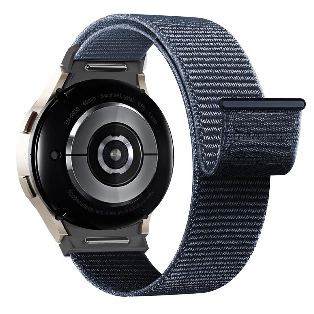 No gaps Band For Samsung Galaxy Watch 7 6 FE 4 Classic 5 pro 44mm 40mm 47mm 45mm Nylon Loop bracelet correa Galaxy Watch 7 Strap