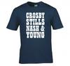Crosby Stills Nash Young Band Logo T Shirt New