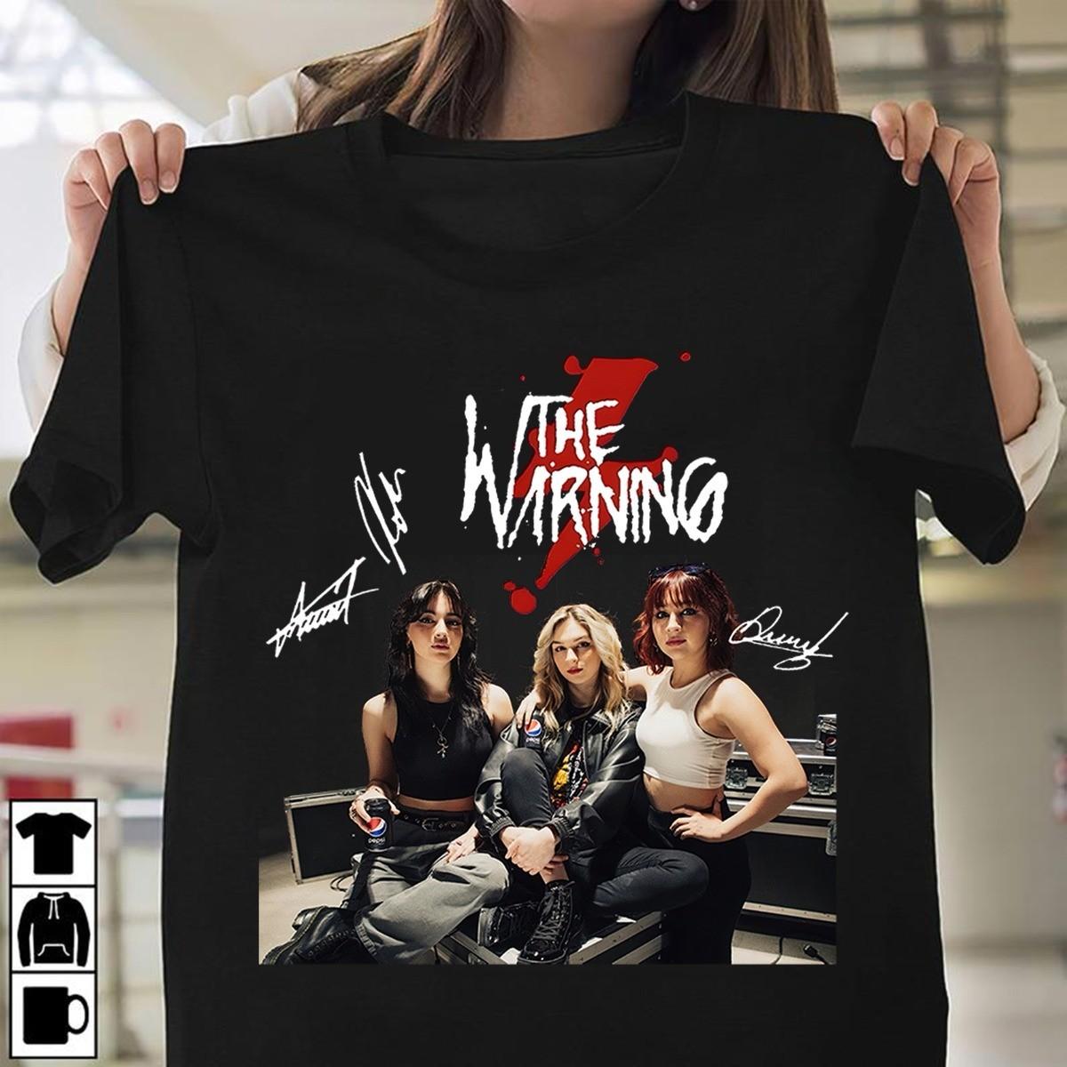 The Warning band Signature Short Sleeve Men S-235XL T Shirt cotton M