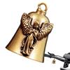 Motorcycle Angel Bells Brass Angel Motorcycle Bell Vibrant Crisp Bell Sound Portable Biker Accessory for Biker Rider Men Women