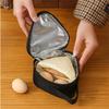 Aluminum Foil Heat-Lock Triangular Insulation Bag, Mini Portable, Student Lunch Box Bento Fresh-Keeping Tote