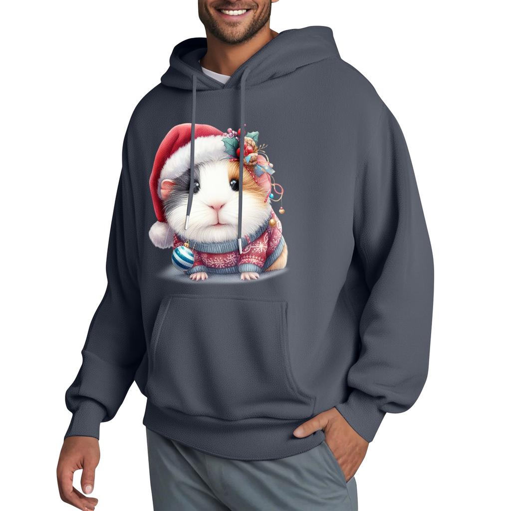 Men's Hooded Sweatshirt, Contrasting Color Sweatshirt, Sports   Casual Jacket