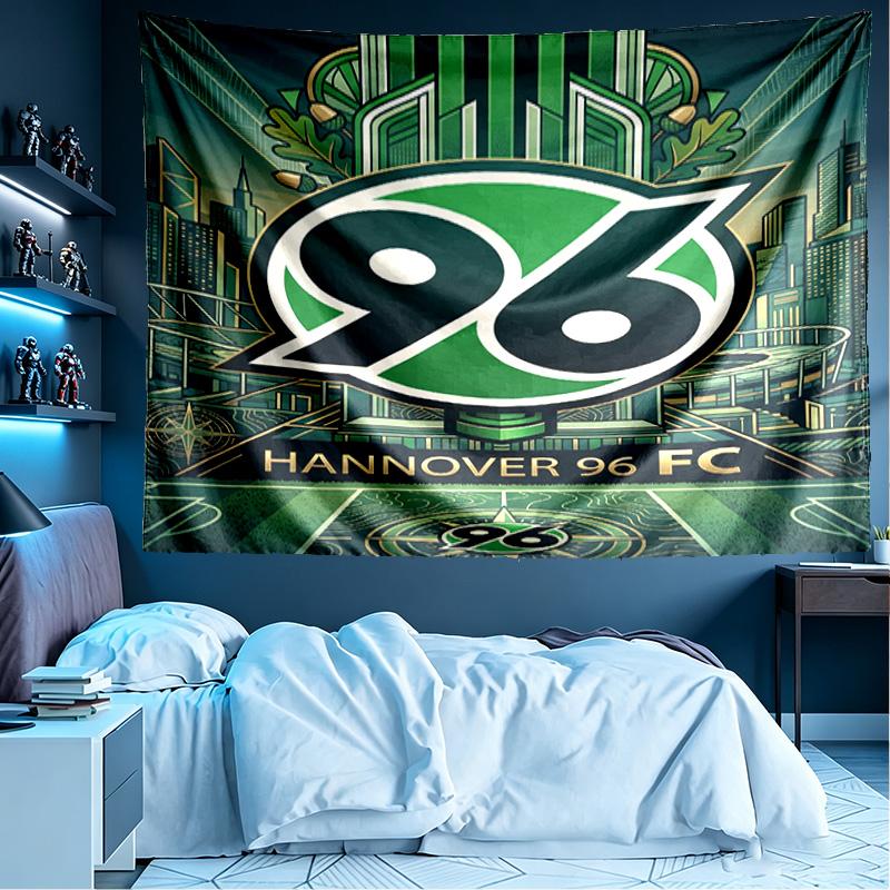 Hannover 96 Football Print Tapestry, Lightweight Wall Hanging, for Bedroom, Dorm, Living Room, Home Art Decor, Birthday Christmas Gift for Friends