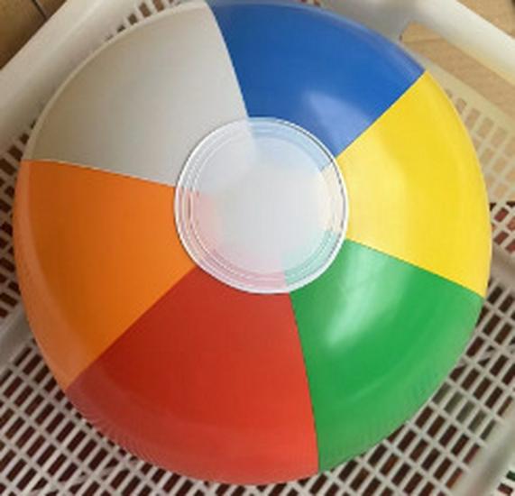 PVC Inflatable Six-Petal Beach Ball for Parent-Child Play