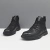Autumn new Martin boots black casual leather boots leather British casual