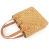 New Vintage Straw Woven Handbag Hand-held Countryside Handmade Woven Bag Casual Travel Straw Bag Mini Straw Bag