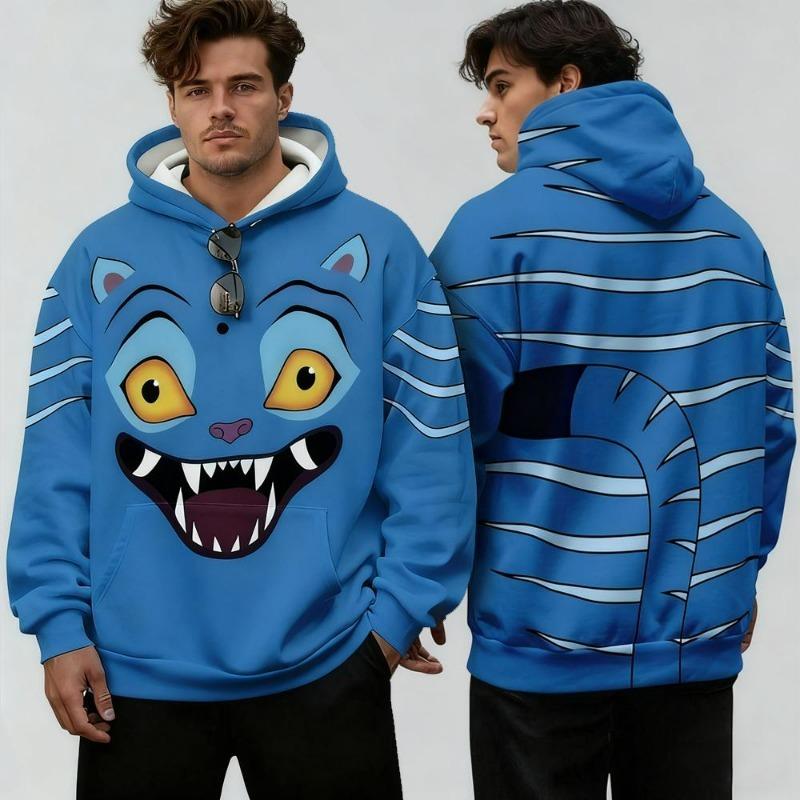 Moda Primavera e Autunno Felpa da Uomo con Stampa 3D Felpe Casual Felpa per Bambini Top Oversize da Donna Abbigliamento