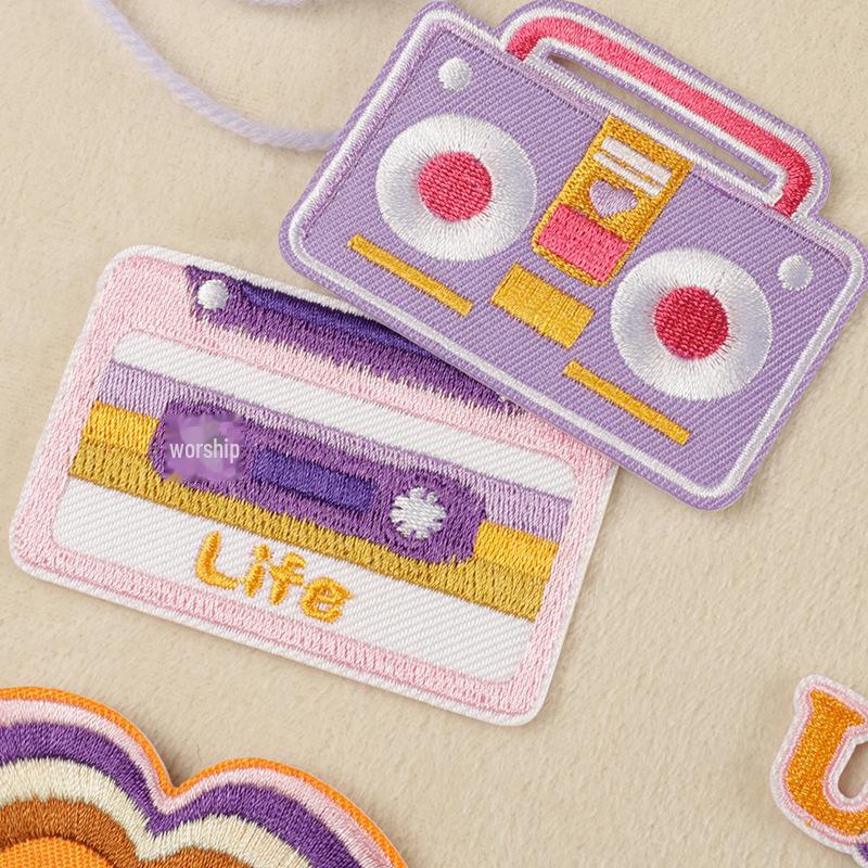 Regnbue Broderi Klistremerke Merke - Kles Tilbehør Patch