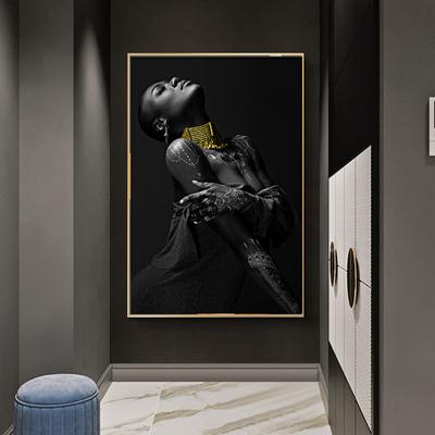 Black African Women Picture Wall Art Canvas Painting Modern Living Room Bedroom Home Decor Painting Posters and Prints Cuadros