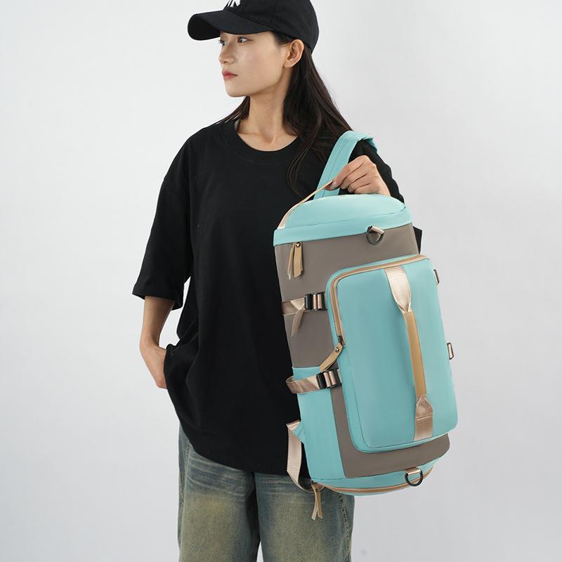 Sports Fitness Bag Women's Multi-Use Travel Bag Large Capacity Crossbody Bag Luggage Backpack