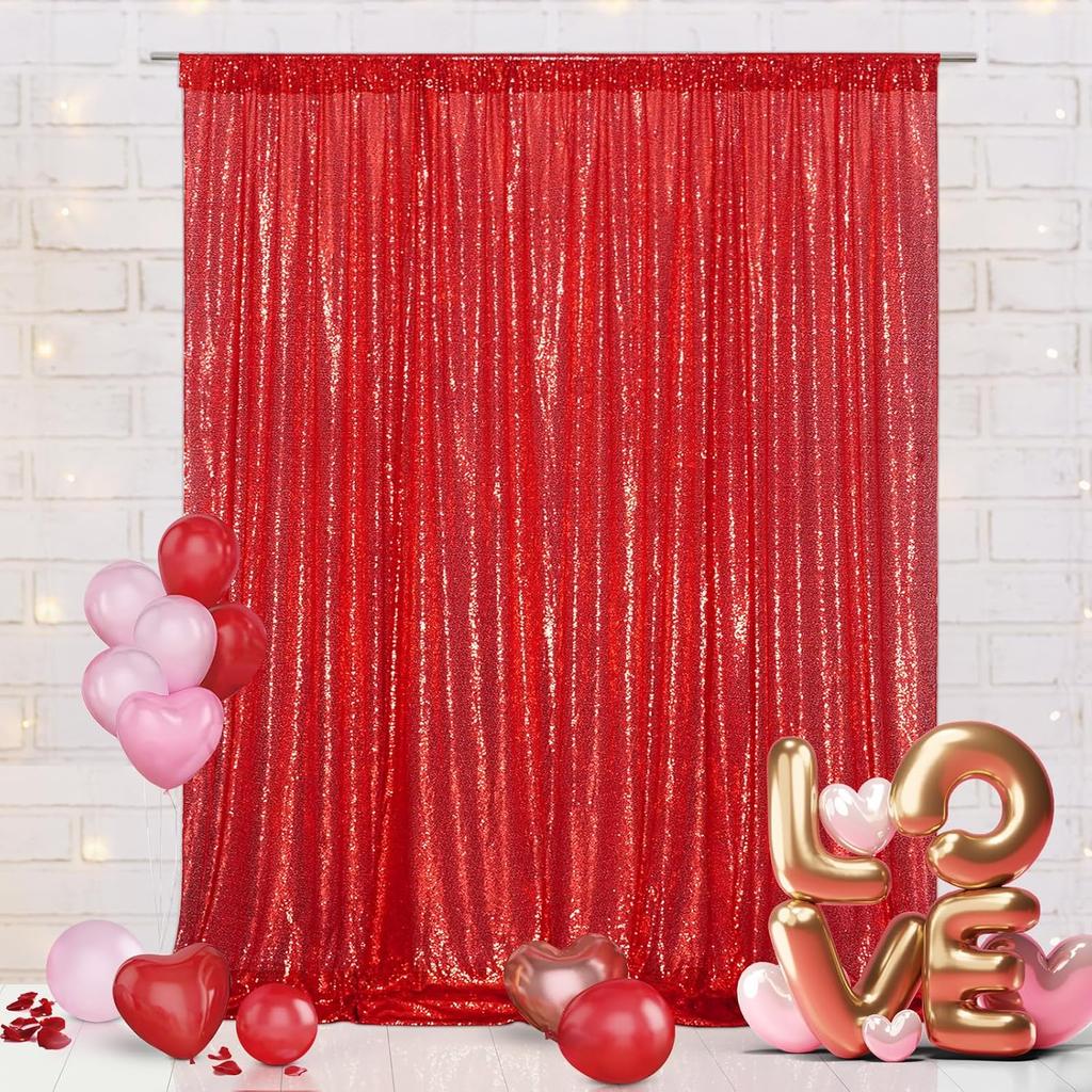 Gold Sequin Photo Backdrop Curtain Panels Stage For Shimmer Birthday Wedding Photograph Baby Shower Decoration Backdrop Fabric