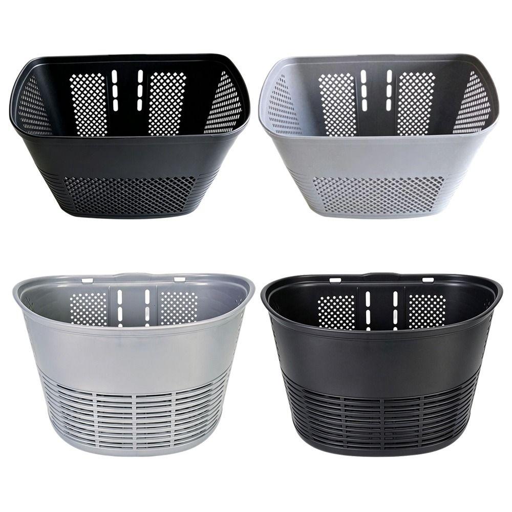 4 Styles Front Riding Basket Plastic Children's Bicycle Scooter Basket Front Handle Carrier
