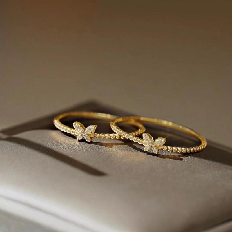 Japanese & Korean Inspired Butterfly Ring - Elegant, Versatile Light Luxury Design for Women, Perfect as a Gift or Fashion Statement. Size 7