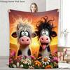Throw Fluffy Soft Sofas Blankets Animal Cattle Home and Decoration Sofa Blanket Bedspread On the Bed Anime Bedspreads Picnic Nap