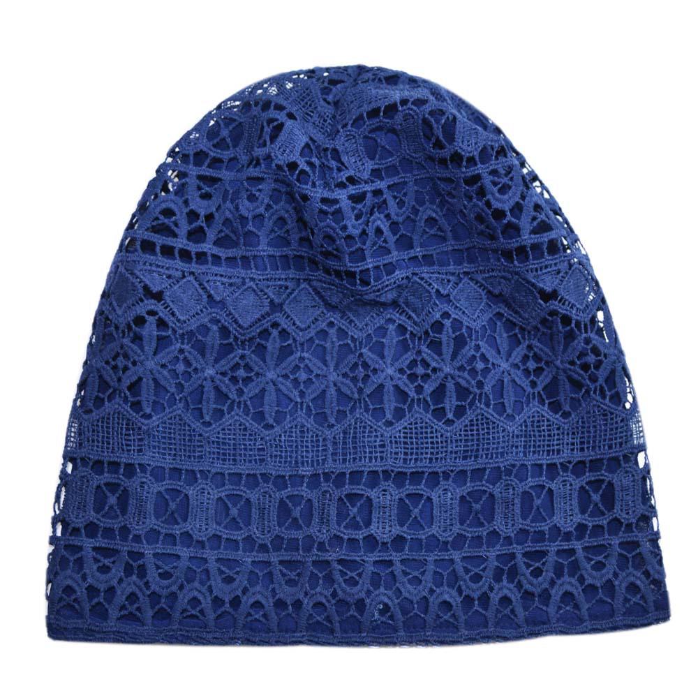Women's Summer Lace Slouchy Hat - Breathable, Stylish, Thin White Hair Cover