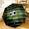 Basketball On Fire And Ice Umbrella 8-Frame for Travel, Camping, Casual Lightweight Portable Umbrella, Essential for Every Family Holidays Gift