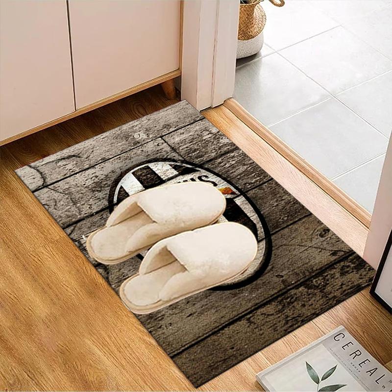 Football Team Crest Printed Office Carpet Chair Cushion  Entryway Rug, Rugs for Living Room, Bedroom Christmas gifts