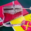 Steel Key+Wood Bridge Hammer Musical Instrument Part 21 Key Kalimba +Steel Tuning for Music Lovers Playing Accessories