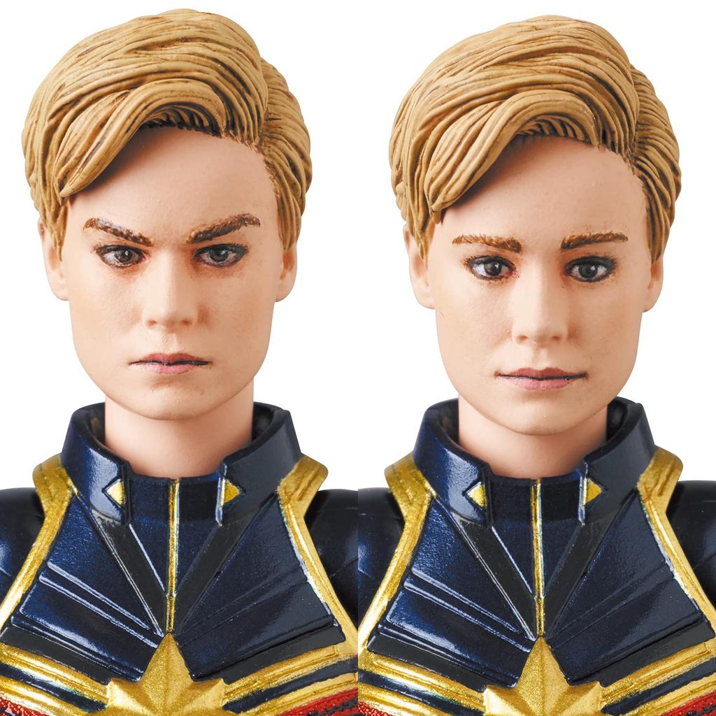 MAFEX CAPTAIN MARVEL Endgame Approximately 150mm Action No.163 Ver. Tall, Pre-painted Figure.