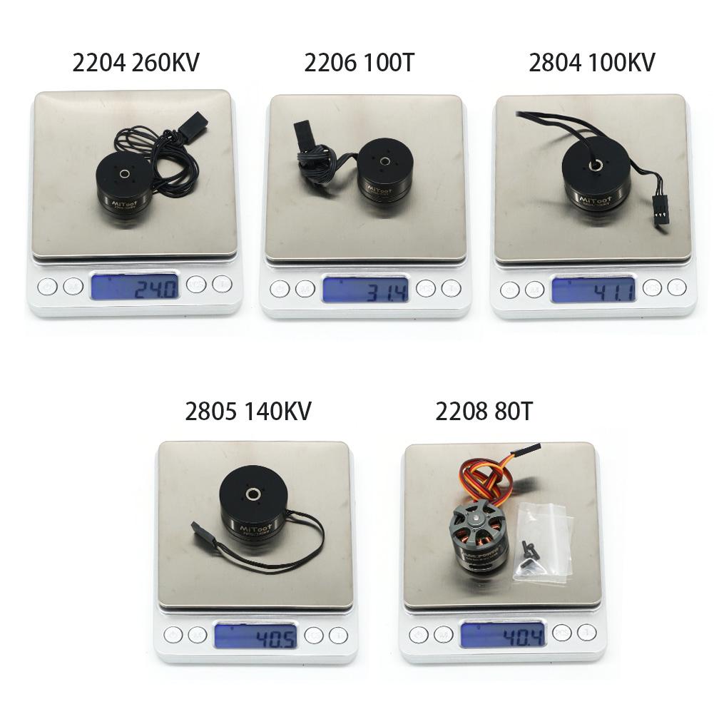 Mitoot Brushless Gimbal Motor 2208 80T/ 2204 260KV / 2804 100KV / 2805 140KV / 2206 100T For CNC Digital Camera Mount FPV Drone