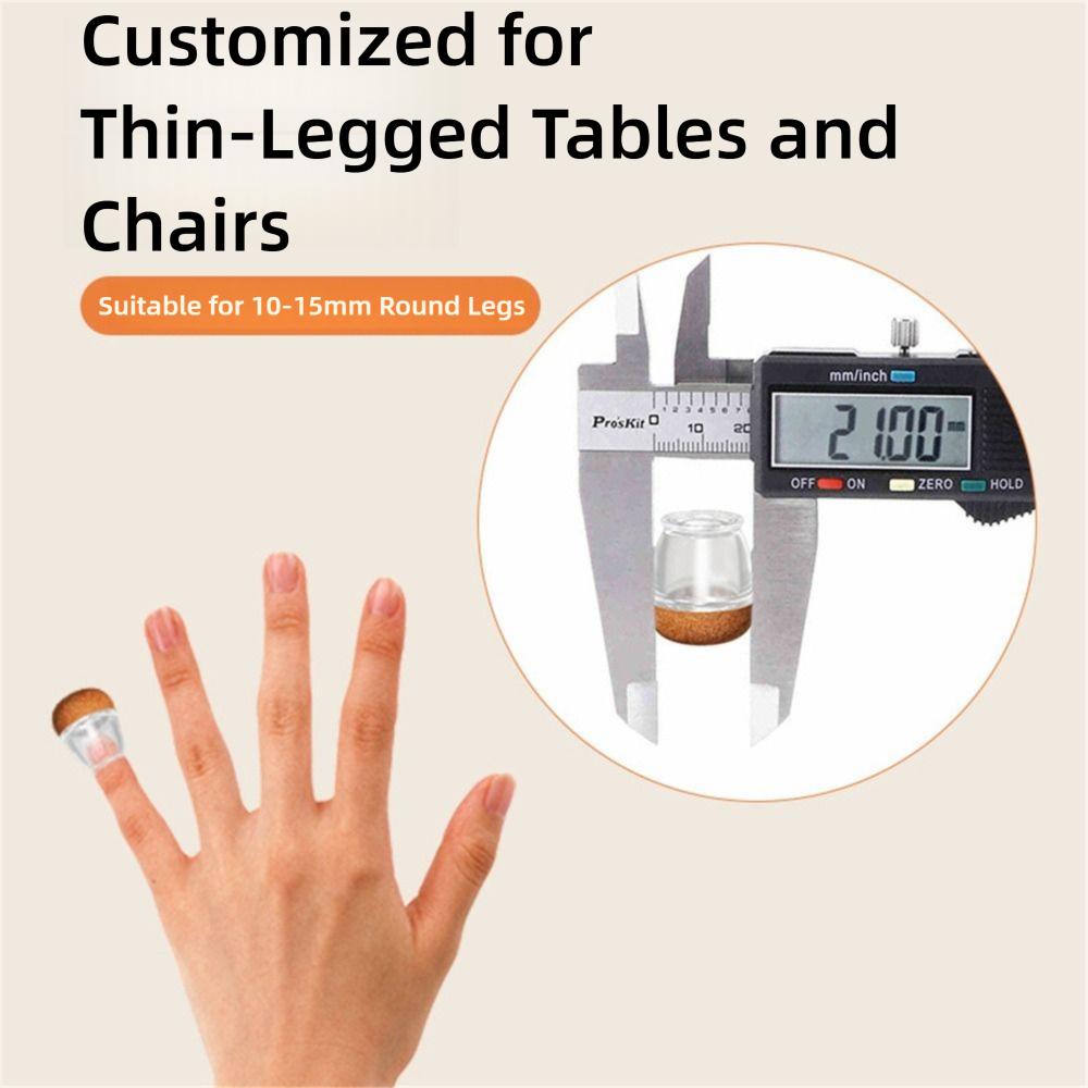 8PCS Anti-Scratch Leg Pad Thickened Floor Anti-Scratch Cover Silent Chair Pad  Chair Protection