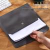 A4/A5 PU Leather Magnetic Document Bag - Large Capacity Storage for Business and Office.