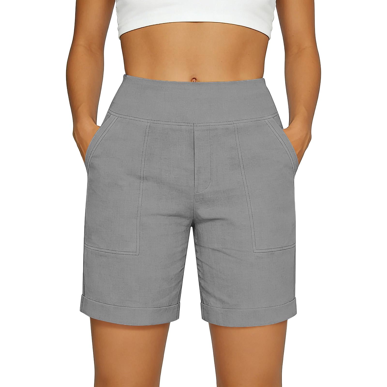 

Women s Casual, Loose-fitting -color Pants With Pockets L