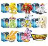 Digitales Monster Modell Bausteine Ziegelstein-Set Digimon Adventure Agumon Garudamon Metal Greymon Figuren-Set Animations-Spielzeug Kindergeschenk