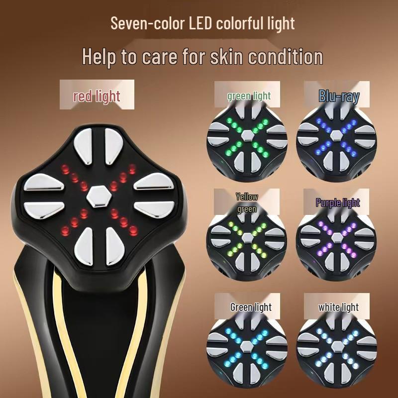 RF EMS Microcurrent Face Lift & Tightening Massager with Light Therapy