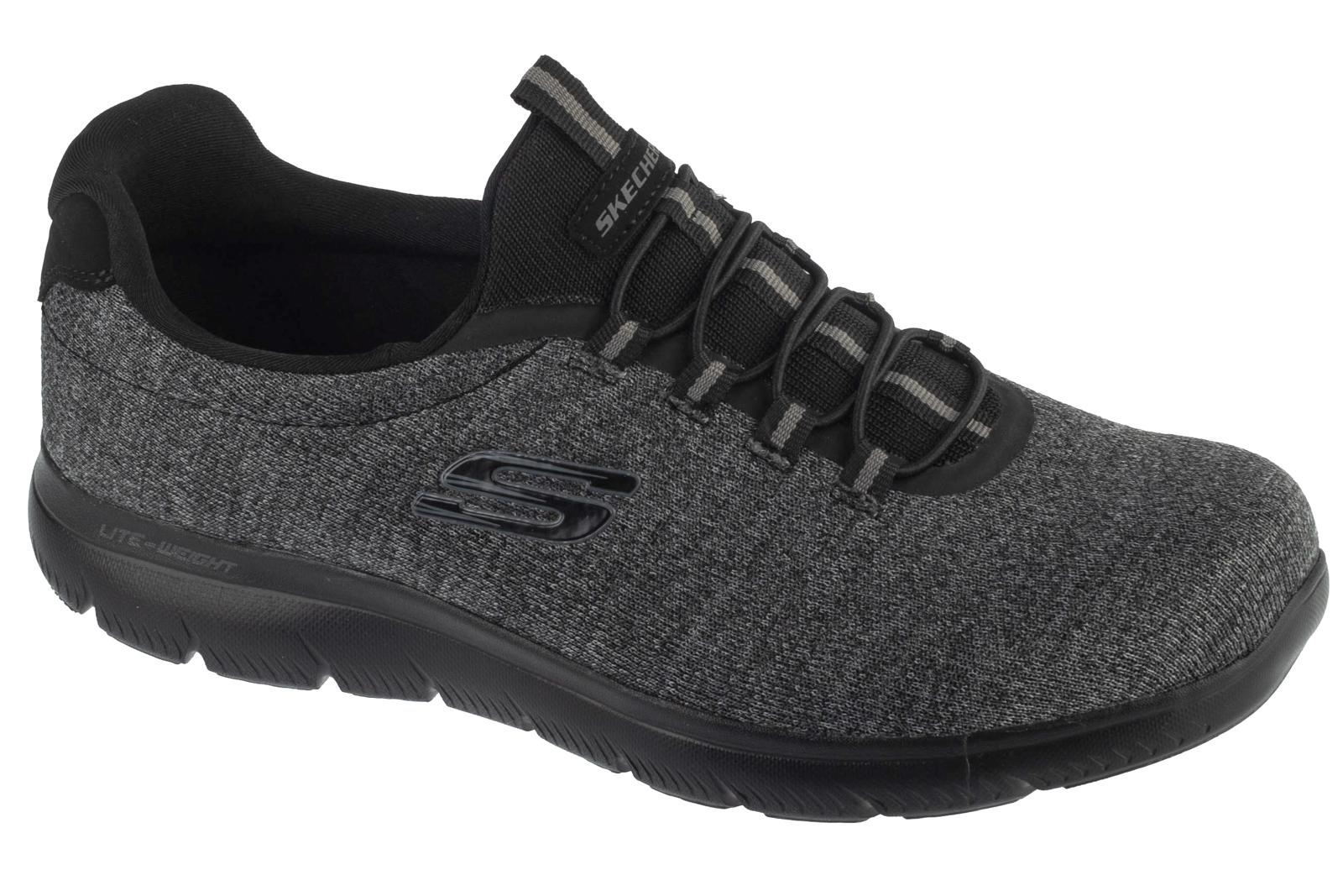 Skechers Summits - Forton, Herren schwarze Sneaker 45 schwarz
