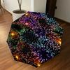 1PC Fireworks Pattern Automatic Open/Close Umbrella with Windproof, 8-Rib Sturdy Canopy, Durable Ribs, Fashionable Design, Outdoor Accessory, Fun Prin