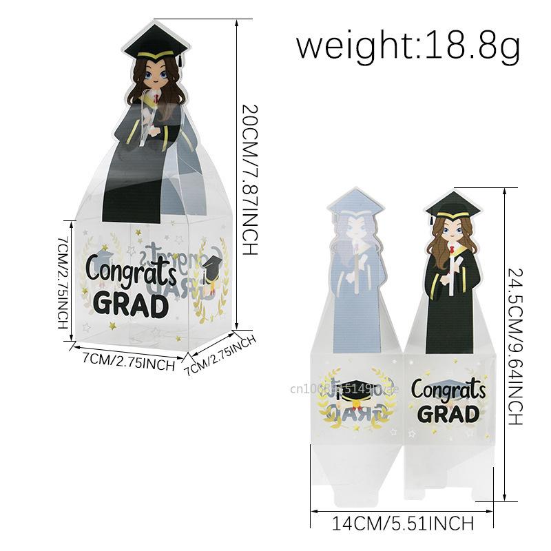 20/10pcs Graduation Party Favor Box Happy Graduation Party Decor for Class of  Grad Celebration Party Supplies Candy Box
