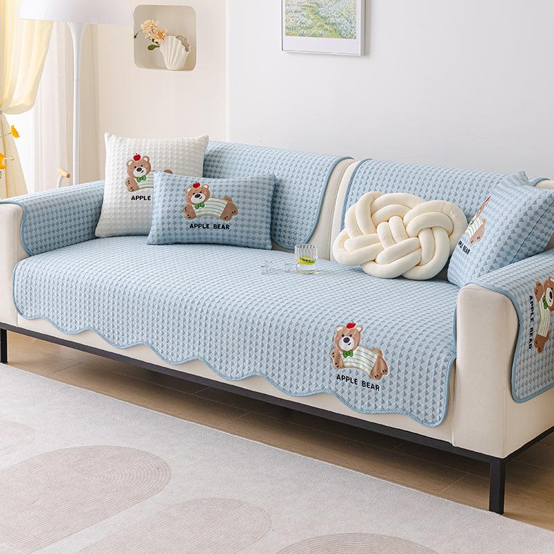Special-Shaped Summer Cool Solid Color Sofa Cushion New Summer Mat Seat Cushion Irregular Piece Sofa Cover