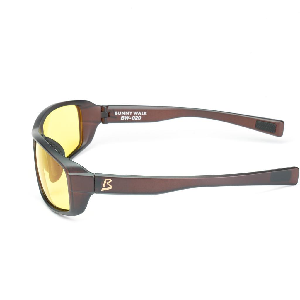 Night Glasses Clear Brown YELLOW Night Driving Night Fishing [Bunny Walk] BW-020 BW-0206Y