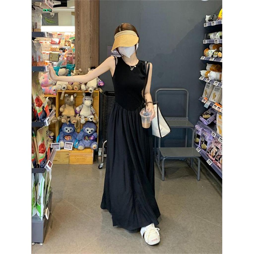 Hepburn Style Sleeveless Maxi Dress - Women's 2026 Spring/Summer French Chic